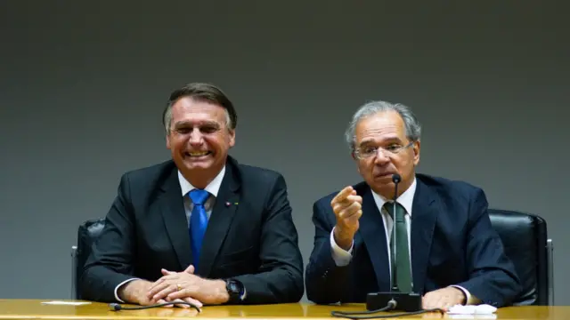 Jair Bolsonaro e Paulo Guedes