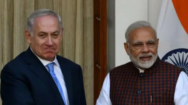 નરેન્દ્ર મોદી અને નેતન્યાહૂ