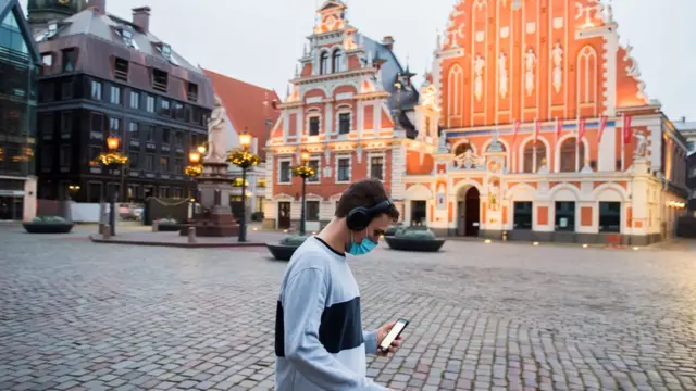 Одна из центральных площадей Риги