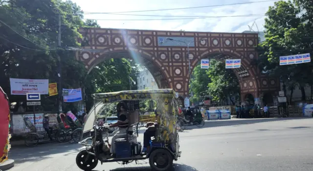 Dhaka University entrance this morning