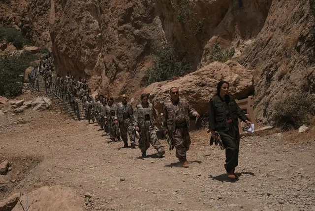 PKK'nın silah bırakma töreni 