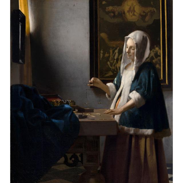 'Mulher Segurando uma Balança' (1662-64), de Johannes Vermeer