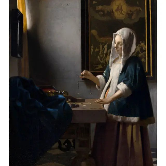 'Mulher Segurando uma Balança' (1662-64),7games telefone apkJohannes Vermeer