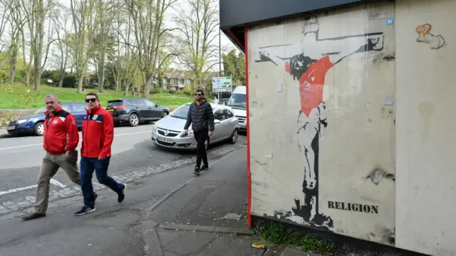 Muchas de las mejores obras de Banksy son arte callejero.