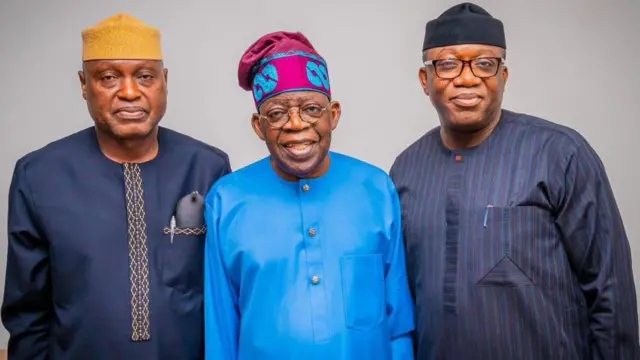 Abiodun Oyebanji, Bola Tinubu ati Kayode Fayemi