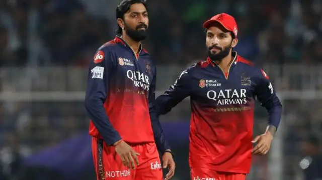 क्रुणाल पांड्या के साथ रजत पाटीदार