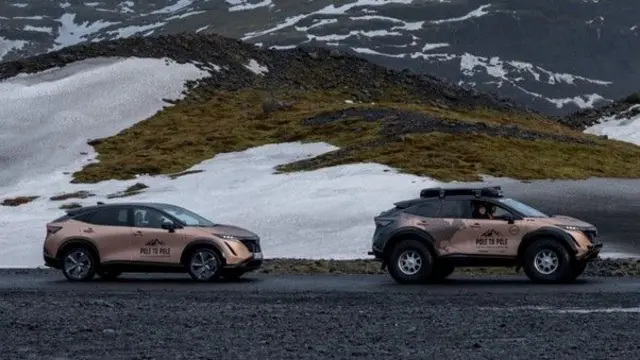 نیسان میگوید باتری، شاسی و موتور ماشین را برای این سفر تغییر نداد.