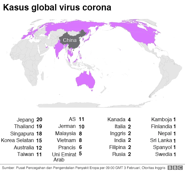 Penyebaran virus corona