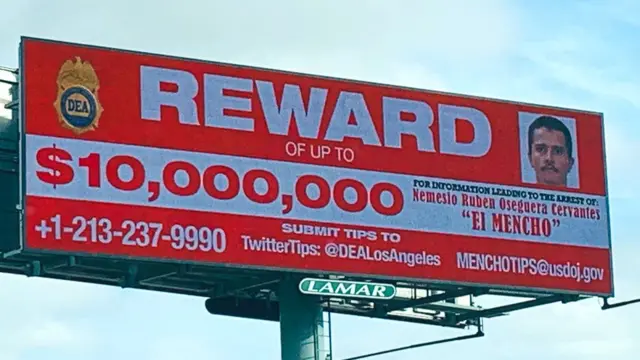 Cartel de búsqueda del Mencho