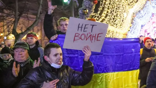 تظاهرات ضدجنگ مسکو