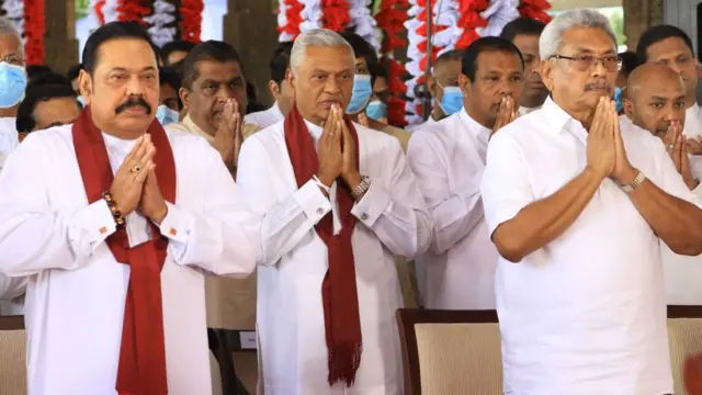 महिंदा राजपक्षे, चमल राजपक्षे आणि गोटाबाया राजपक्षे