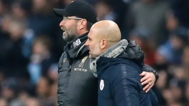 Jurgen Klopp and Pep Guardiola
