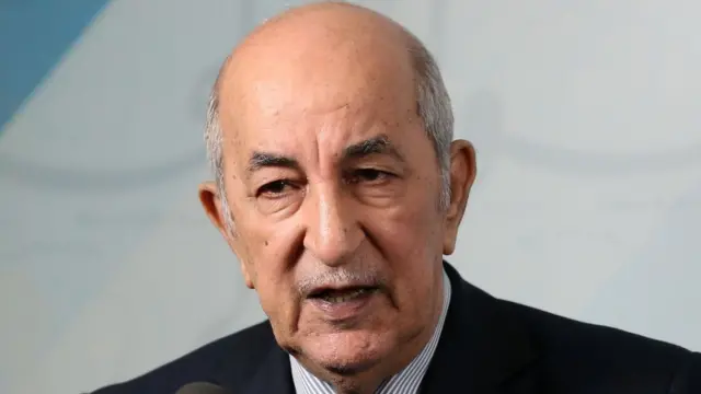 الرئيس الجزائري عبد المجيد تبون