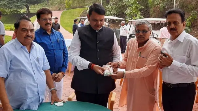 एकनाथ खडसे, देवेंद्र फडणवीस, गिरीश महाजन