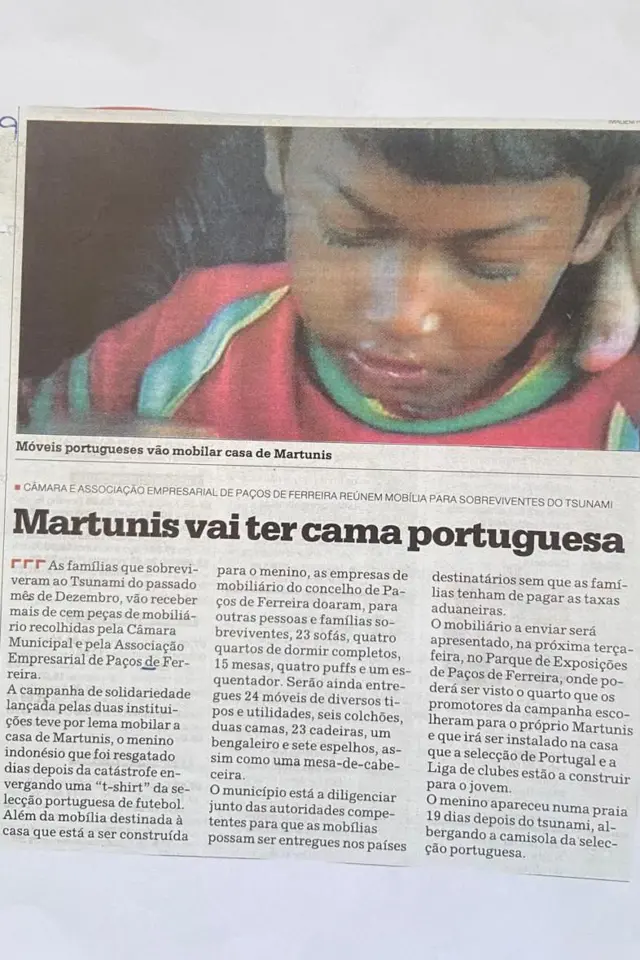 Martunis, Cristiano Ronaldo, tsunami Aceh 2004, 20 tahun tsunami Aceh, Aceh, Martunis Ronaldo, Portugal, Sporting Lisbon