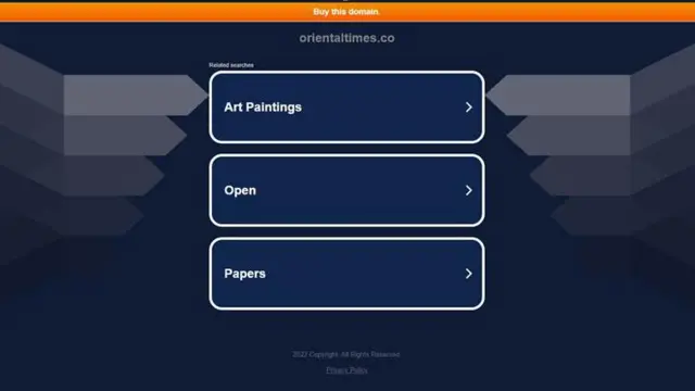 aworan oju opo Oriental times bayii