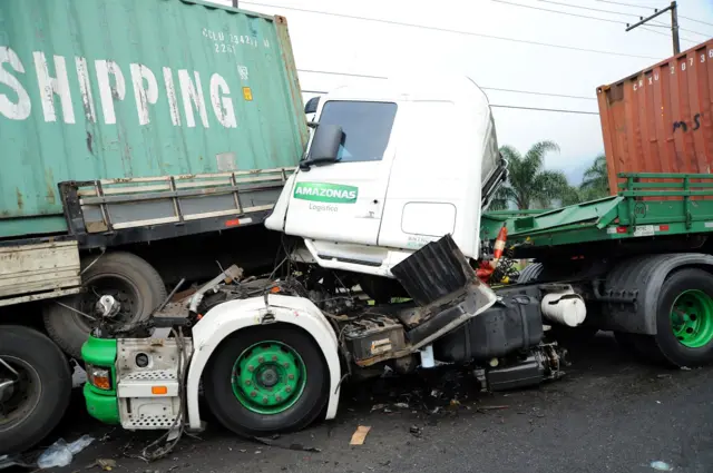 Acidente em rodovia em São Paulo