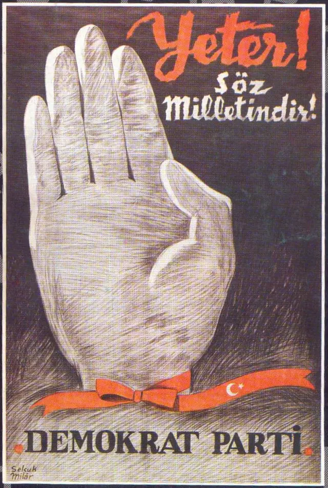 demokrat parti afişi