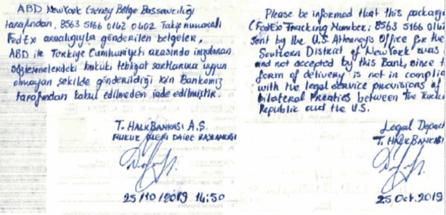 halk bankası davasında savcılık tarafından paylaşılan metin