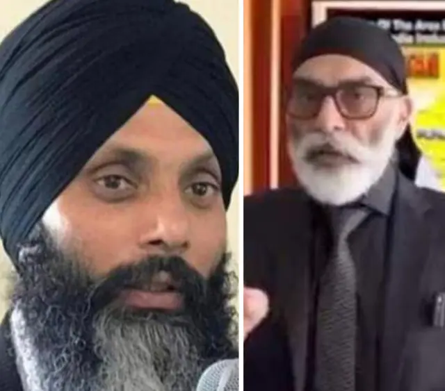 ছবি- হরদীপ সিং নিজ্জর এবং গুরপতওয়ান্ত সিং পান্নু ।