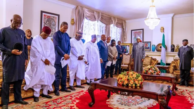 On Tuesday, Nigeria president Muhammadu Buhari and im delegates wey travel go Ethiopia for di African Union meetin observe one minute silence for di pipo wey die for di attacks wey happun.