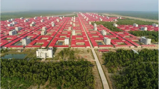 ভাসানচরে তৈরি আশ্রয়ণ প্রকল্প