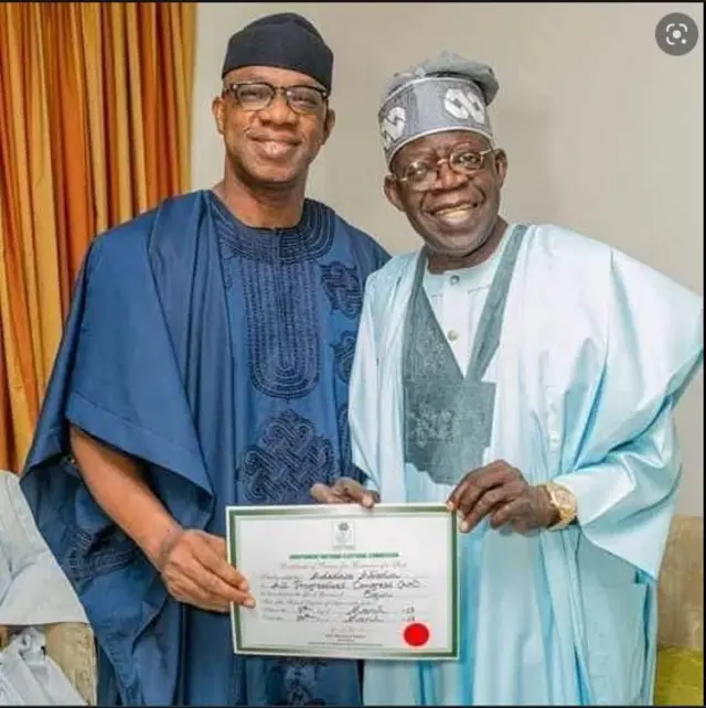 Tinubu ati Gomina Dapo Abiodun