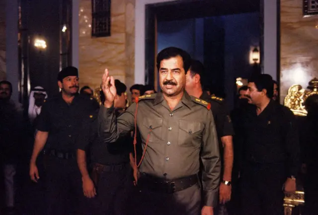 Saddam Hussein en los años 90.