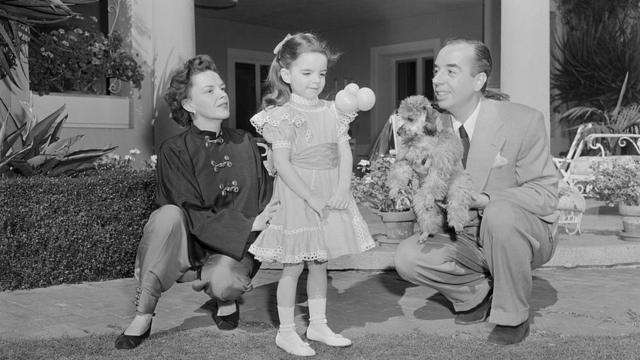 La cantante junto a su marido, el director Vincente Minnelli, y su hija, Liza Minnelli.