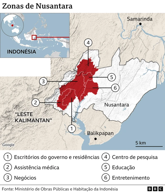 Mapa das zonasbrabet apostasNusantara