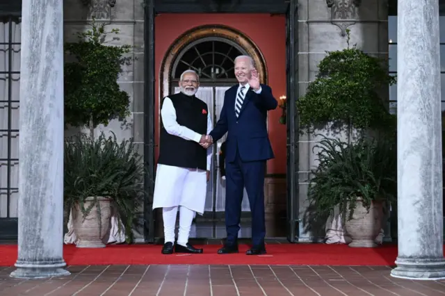 সাম্প্রতিক মার্কিন সফরে প্রেসিডেন্ট জো বাইডেনের সঙ্গে প্রধানমন্ত্রী নরেন্দ্র মোদী। 