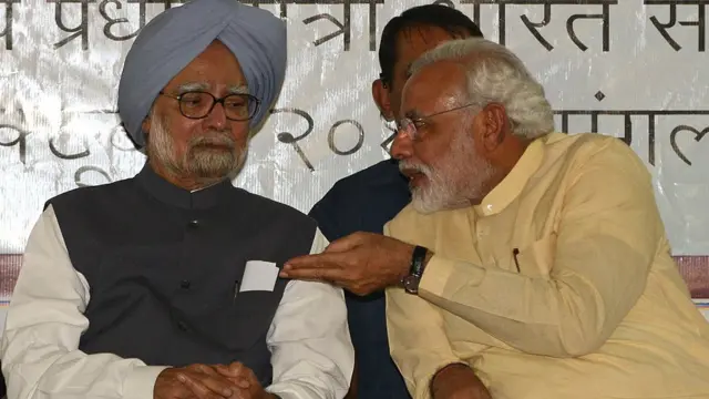 मनमोहन सिंह और नरेंद्र मोदी