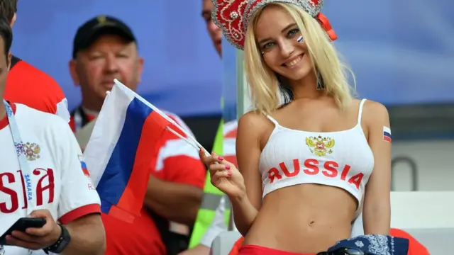 مشجعة روسية