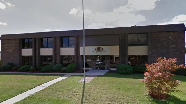 Este es el edificio en el que se edita el Almanaque de Bristol cada año en la ciudad de Westwood, Nueva Jersey.