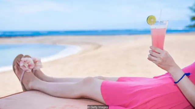 alkohol, koktail, pantai