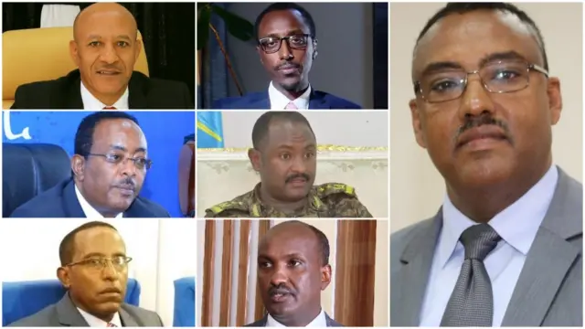 አቶ ተመስገን ጥሩነህ፣ ዶ/ር ጌዲዮን ጢሞቲዮስ፣ አምባሳደር ሬድዋን ሁሴን፣ ሌ/ጄ ብርሃኑ በቀለ፣ ዶ/ር ጌታቸው ጀምር፣ አምባሳደር ሐሰን አብደልቃድር እና አቶ ደመቀ መኮንን