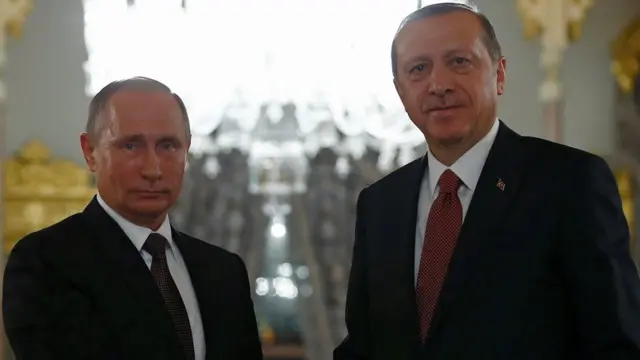 Vladimir Putin ve Recep Tayyip Erdoğan
