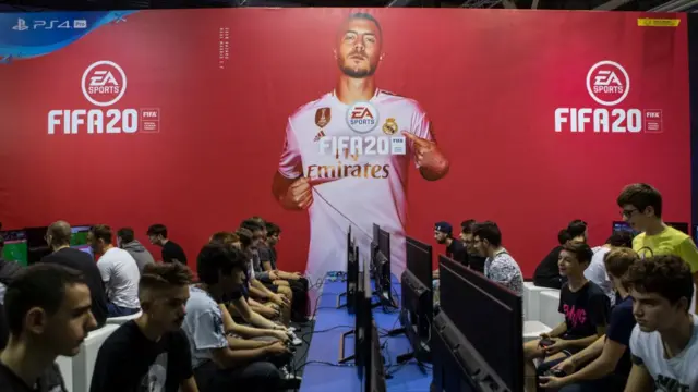 Competición de FIFA 20 en Milán, Italia.