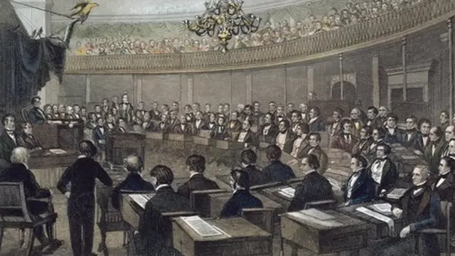 পুরোনো সেনেট চেম্বার।