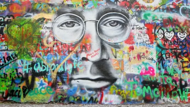 جدارية جون لينون في براغ