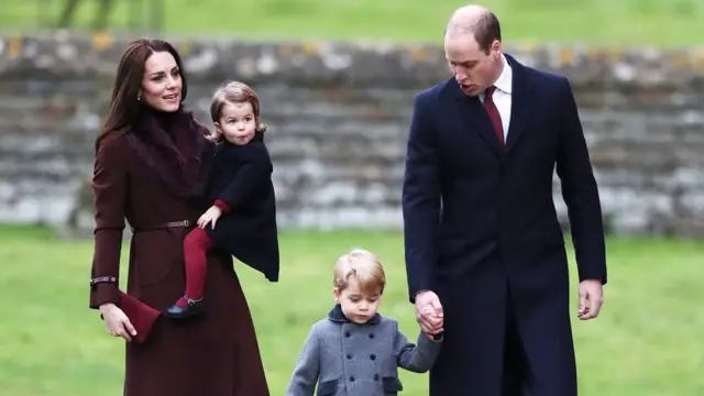 ดยุคและดัชเชสแห่งเคมบริดจ์กับพระโอรสและพระธิดา