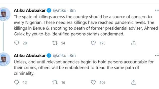 Atiku tweet