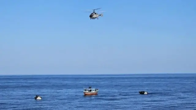 भारतीय नौसेना के एक ऑपरेशन की तस्वीर