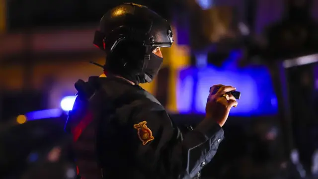 Policía mexicano en Sinaloa