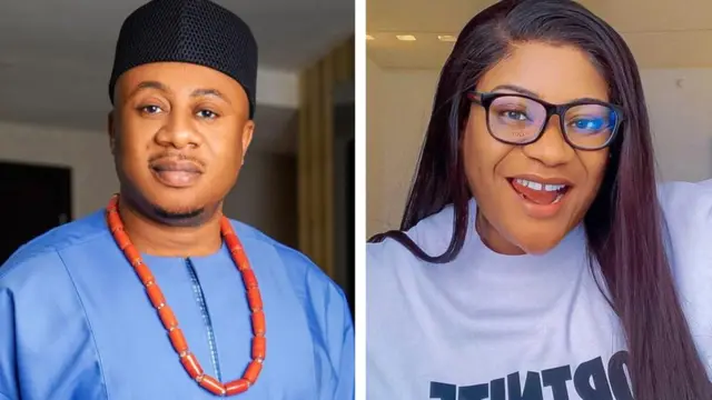 Nkechi Blessing: Nigerian celebs Nkechi Blessing Sunday, Tonto Dikeh, Kora Obidi relationship wey crash [Nkechi Blessing and Falegan Opeyemi David]