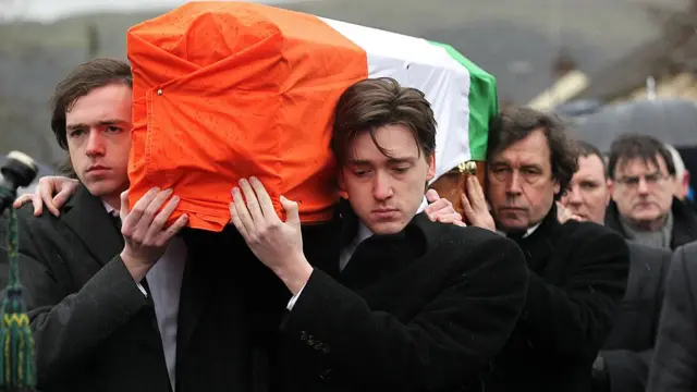 Foto del entierro de Dolours Price