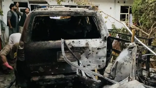 Explosion in Kabul A view of the damaged caused at the scene of a rocket attack near the Hamid Karzai International airport, in Kabul, Afghanistan, 29 August 2021. The process of withdrawing the 5,000 United States military personnel deployed to Kabul"s airport for the evacuation of Americans and Afghan allies is under way in the face of "very real" threats of additional attacks such as the one two days ago that left some 200 people dead, the Pentagon said 28 August. More than 117,000 people have departed from the Kabul airport since the "massive military, diplomatic, security and humanitarian undertaking" began following the fall of the capital to the Taliban on August.