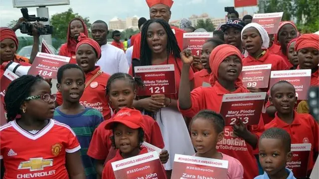 Masu goyon bayan 'yan matan Chibok