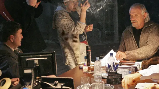 Рабочий процесс съемок фильма "12"