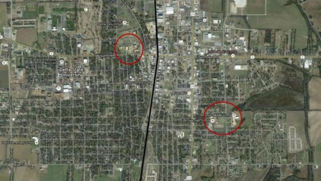 Mapa aéreo da cidadebetboo güncelCleveland, no Estado do Mississipi